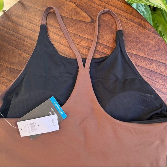 Gap GapFit Brown Studio Bra Racerback NWT small - Picture 4 of 6